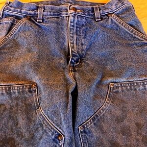 Distressed Denim Carhartt Dungarees